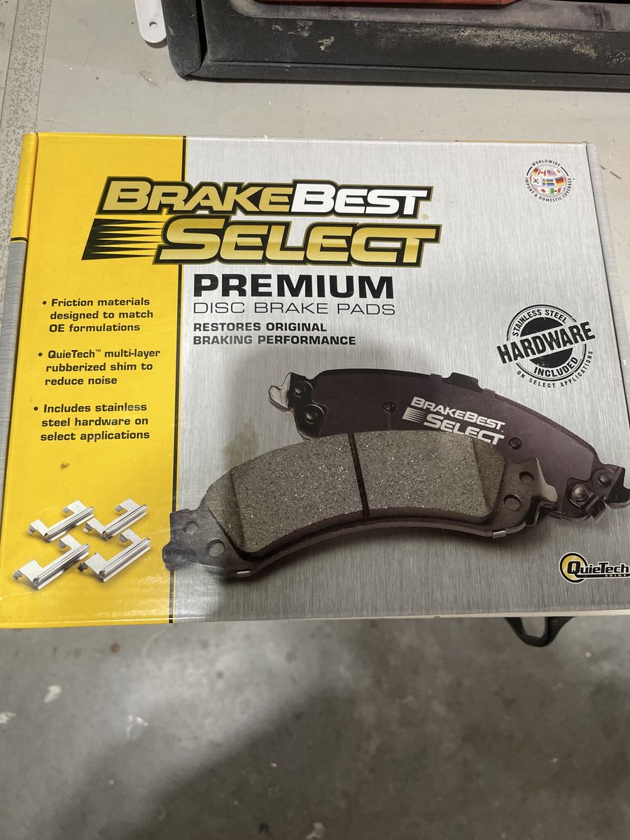 BRAKEBEST SELECT Premium Disc Brake Pads with Stainless Steel Hardware