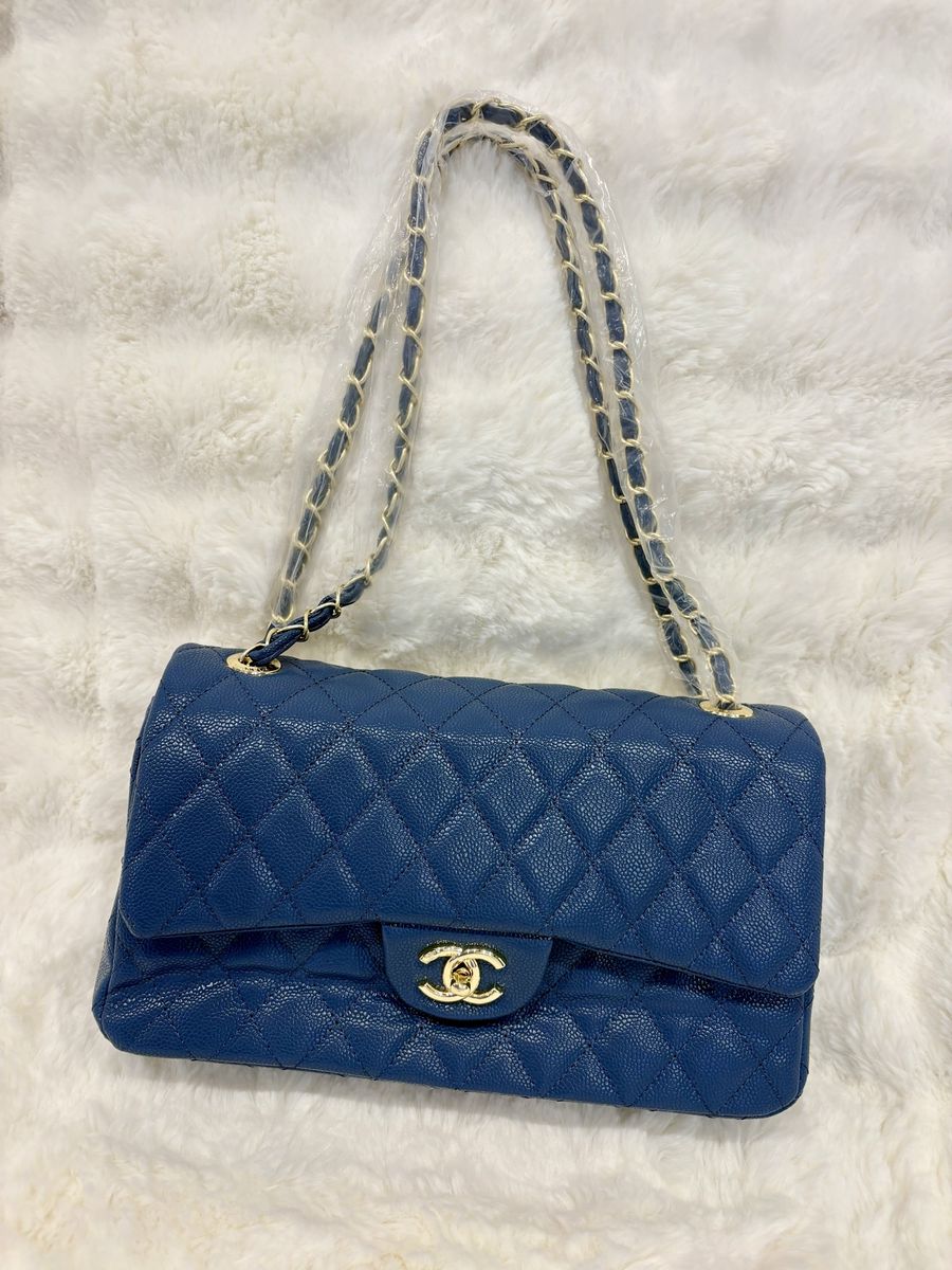Beautiful Blue CC Purse Bag Large New