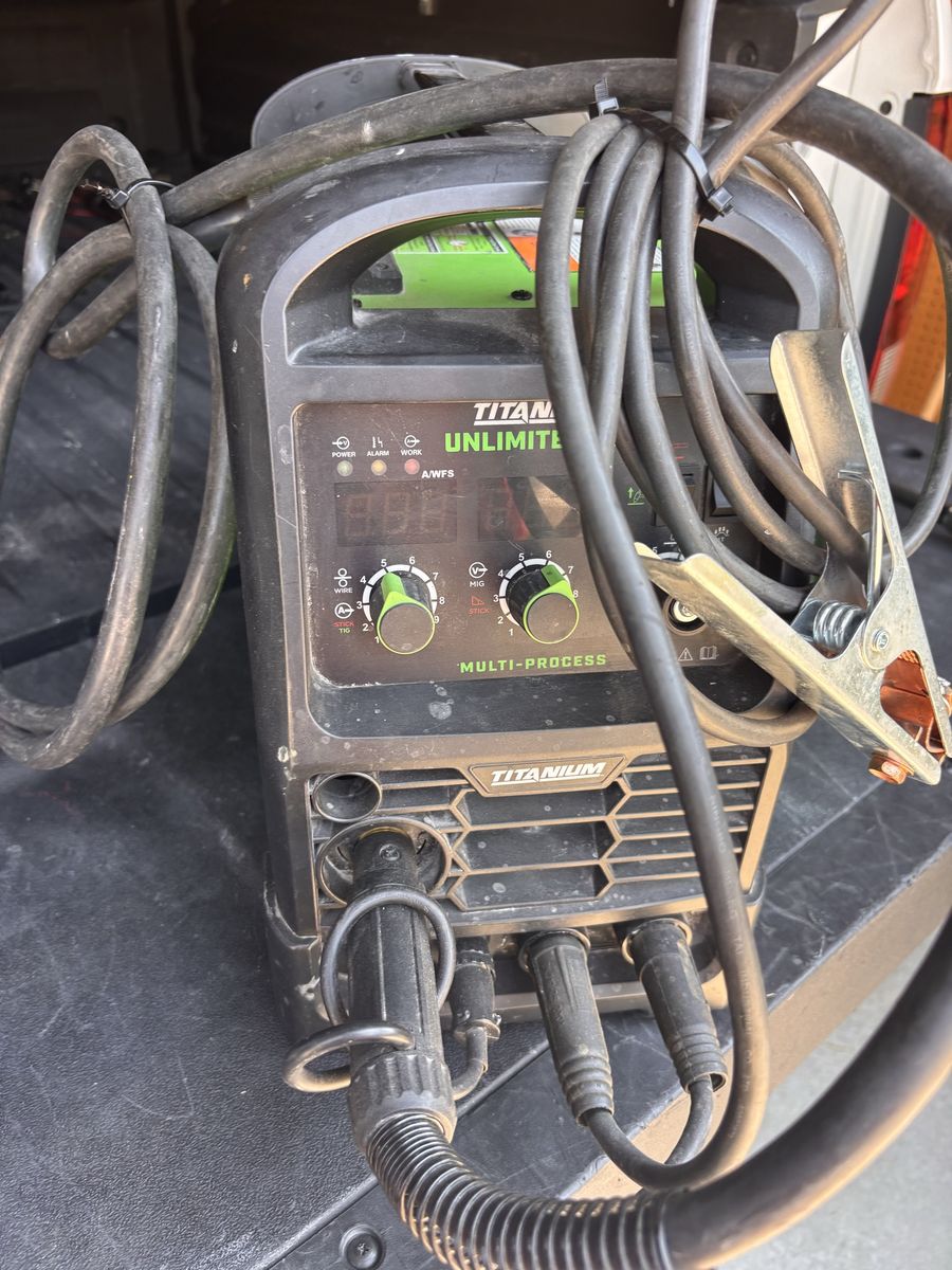 Titanium Unlimited 140 Multi-Process Welder (MIG, TIG, Stick) in great working condition 