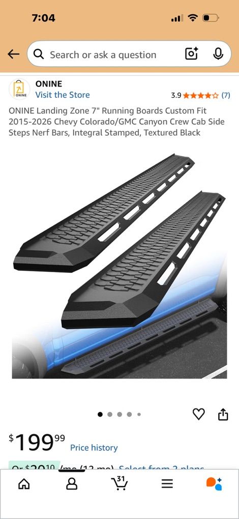Colorado/canyon Running boards
