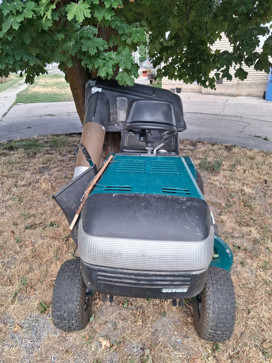 Riding Lawn Mower with plow