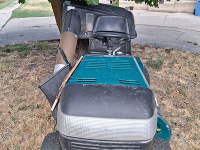 Riding Lawn Mower with plow