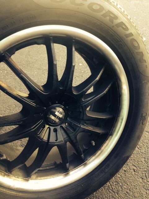 Wheels with Helo HE845 Rims and Pirellli Scorpion Winter Tires 255/55 R18