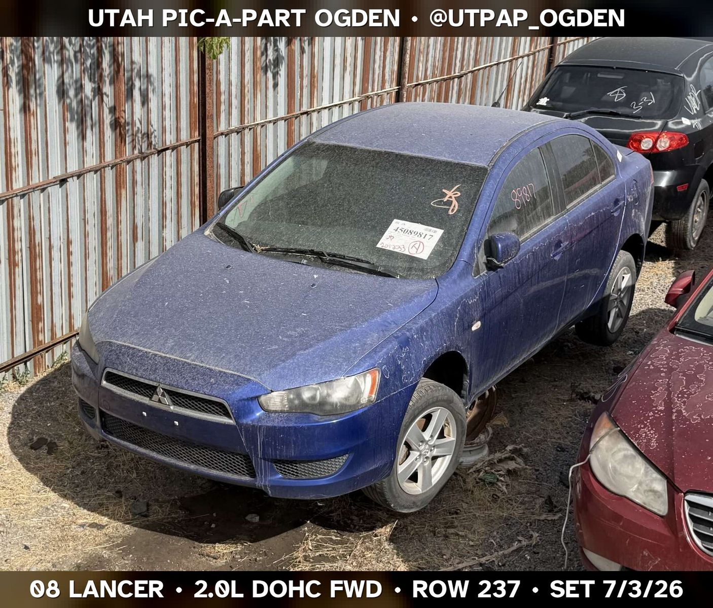 2008 Mitsubishi Lancer Parts - UTPAP Ogden