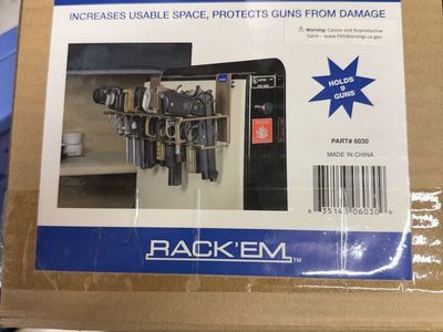 Gun Safe Pistol Rack