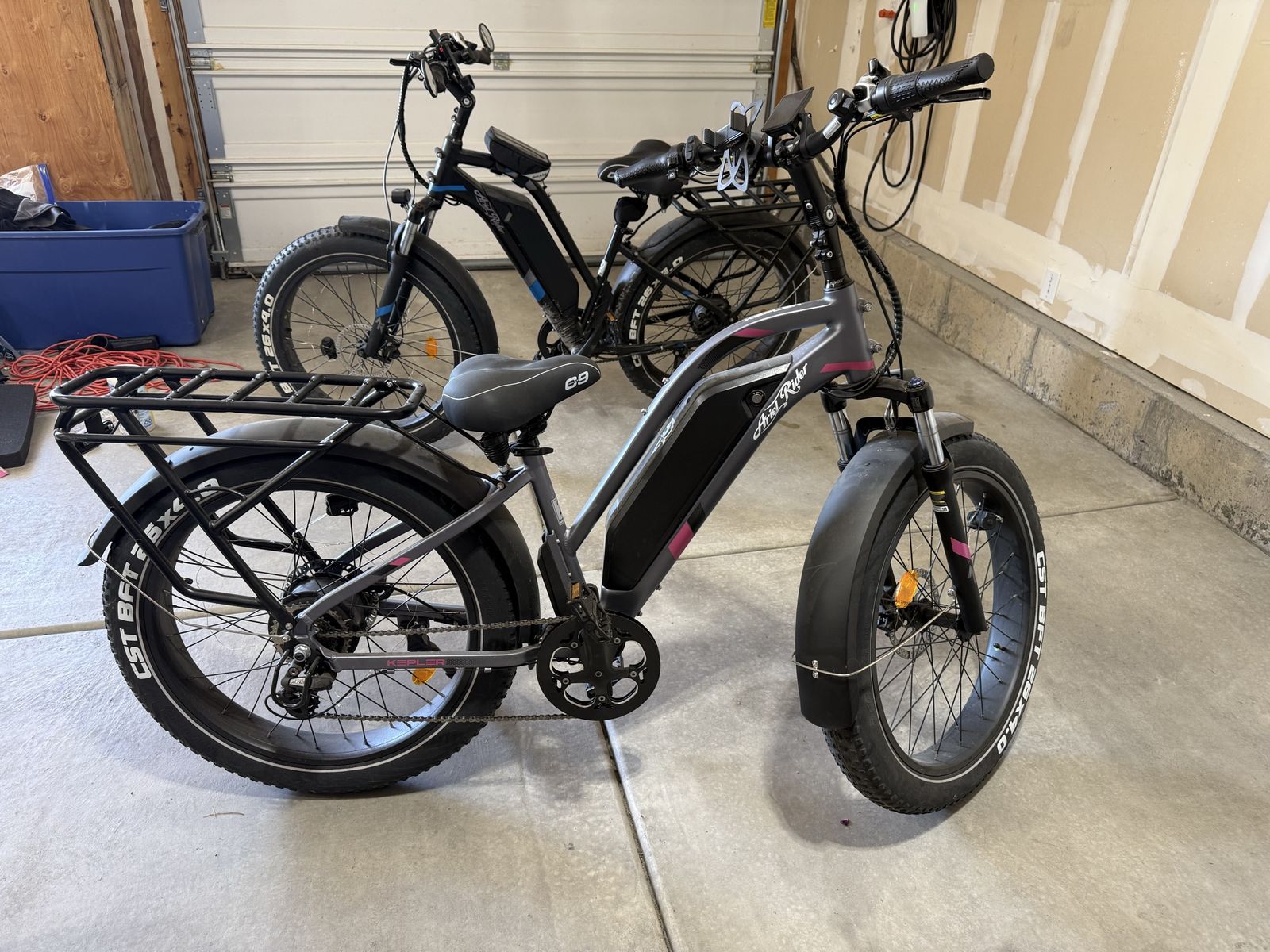 Ariel Rider Kepler Fat Tire Electric Bike - Gray / Pink