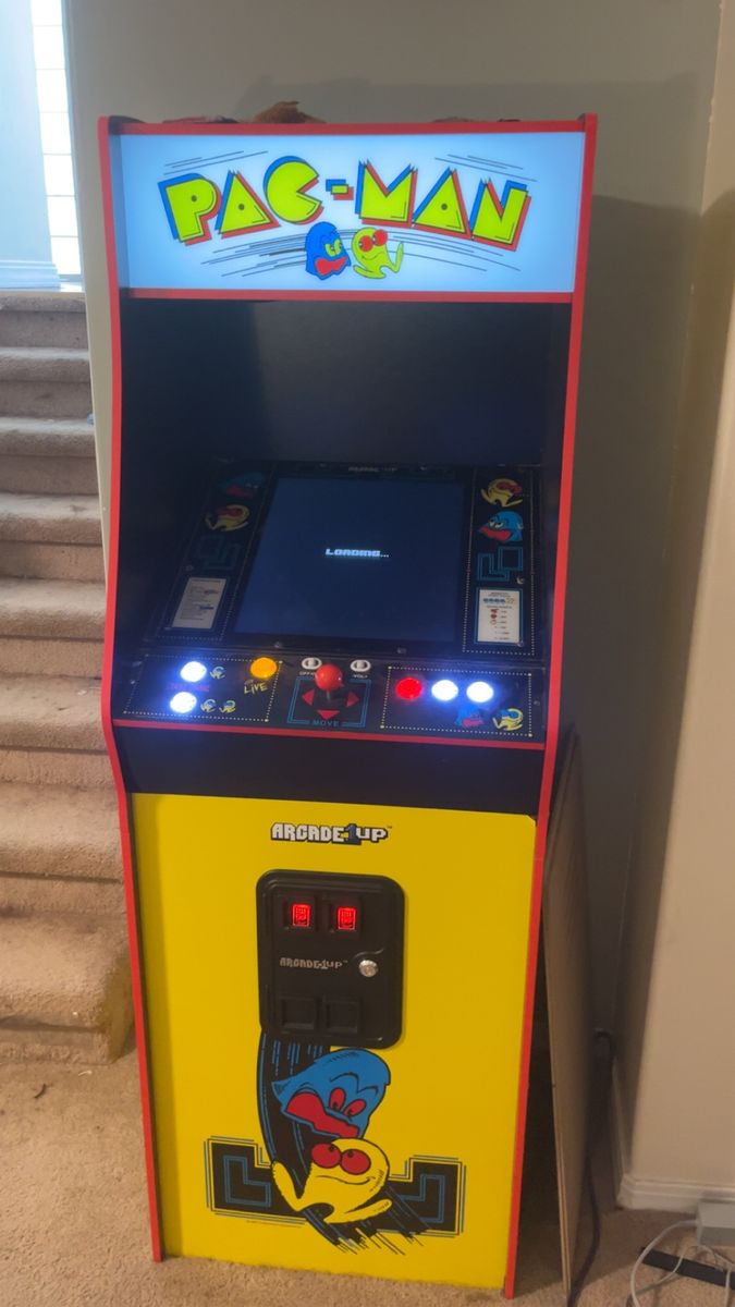 Arcade1Up Pac-Man Deluxe Arcade Machine, 17" Display, 10+ Games