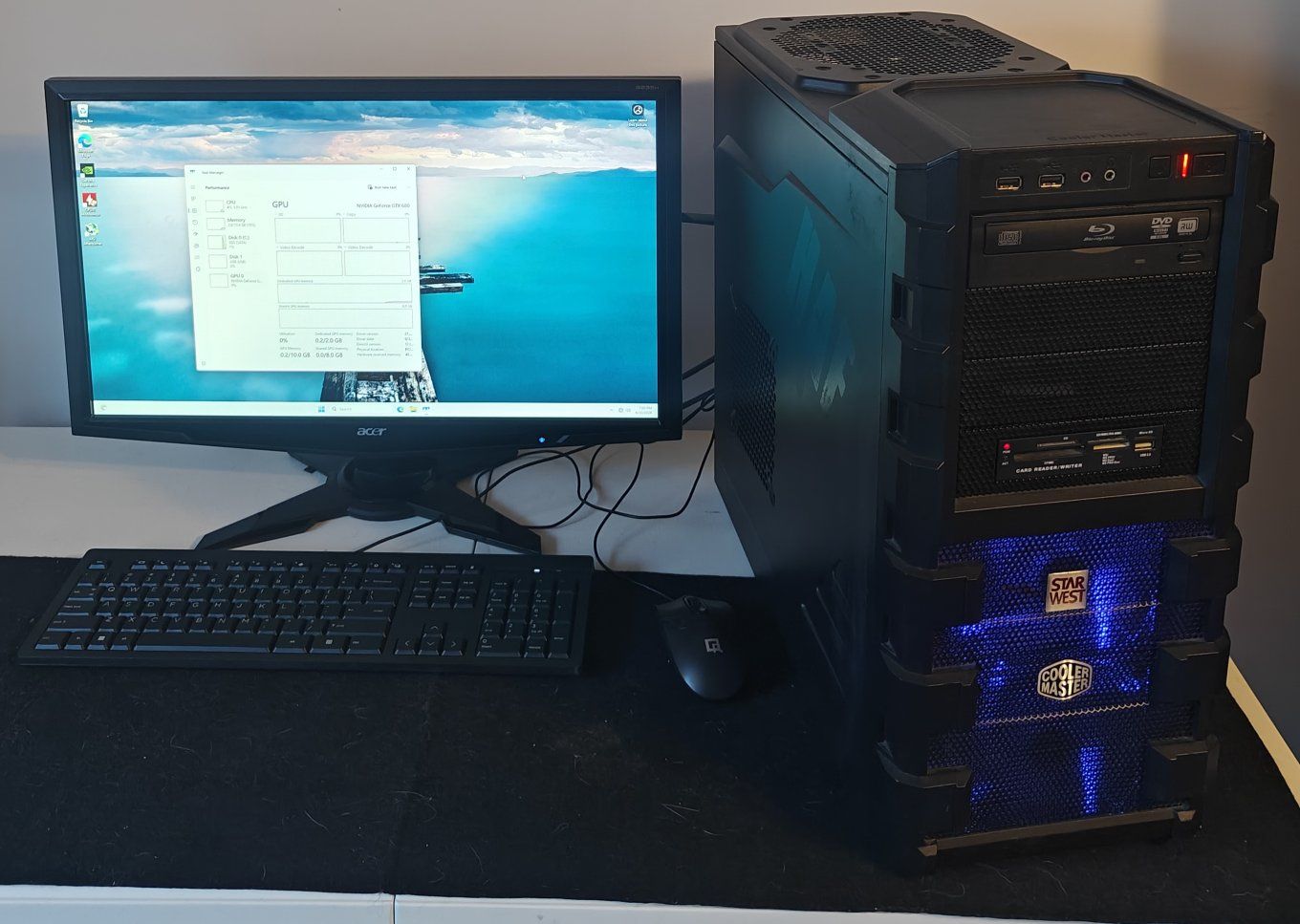 i7-4790 win11 w/GTX 680 2gb  light gaming computer setup
