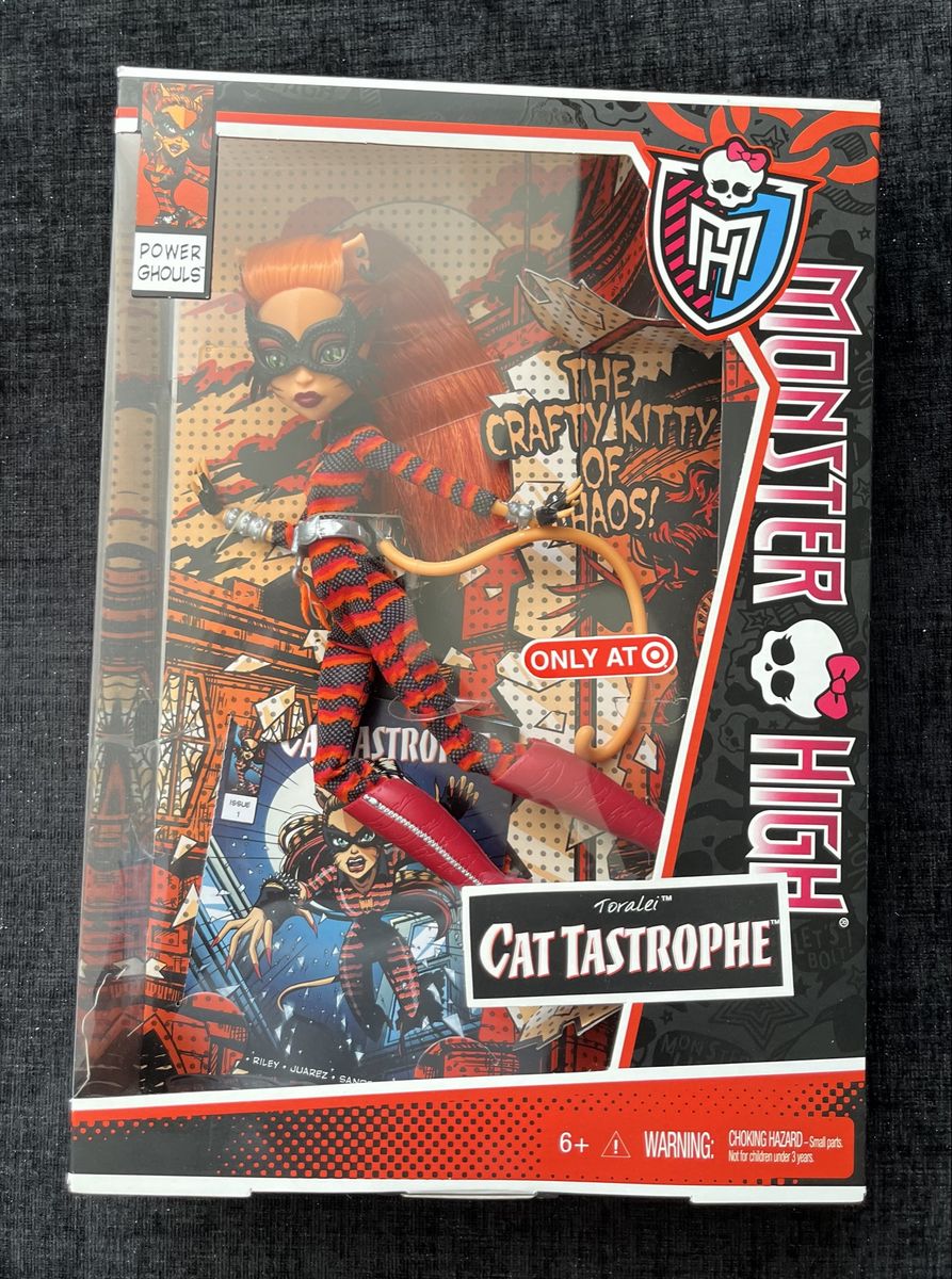 Monster High Power Ghouls Toralei Stripe Cat Tastrophe Doll NIB Target Exclusive