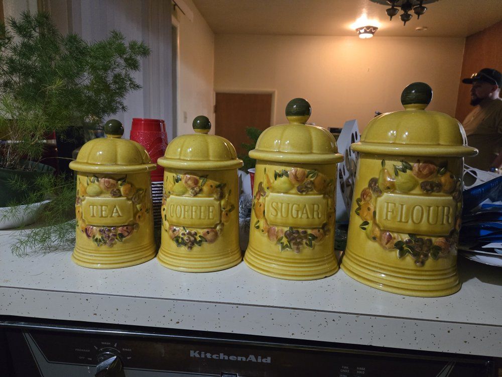 Vintage Kitchen Canister Set