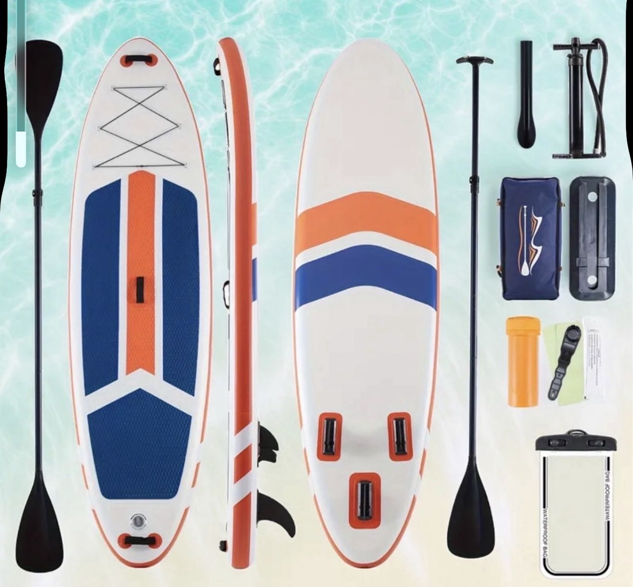 New! 1-2 Person Inflatable Paddle Board - SUP