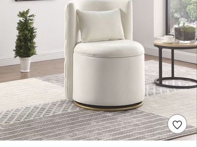 New 360° Swivel Accent Chair with Storage