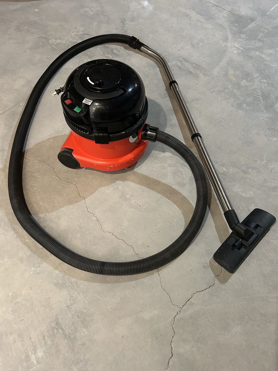 Henry Numatic Red Canister Vacuum Cleaner - Powerful & Durable Floor Care