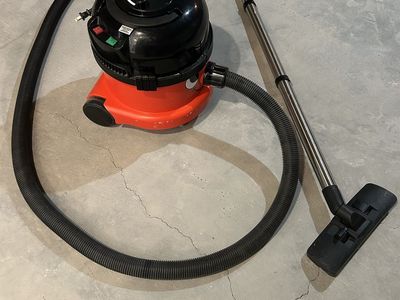 Henry Numatic Red Canister Vacuum Cleaner - Powerful & Durable Floor Care