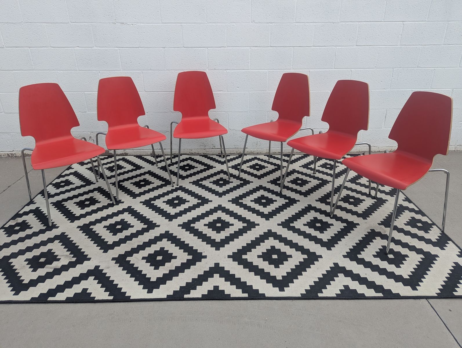 IKEA VILMAR Dining Chairs - Set of 6