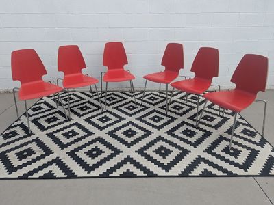 IKEA VILMAR Dining Chairs - Set of 6