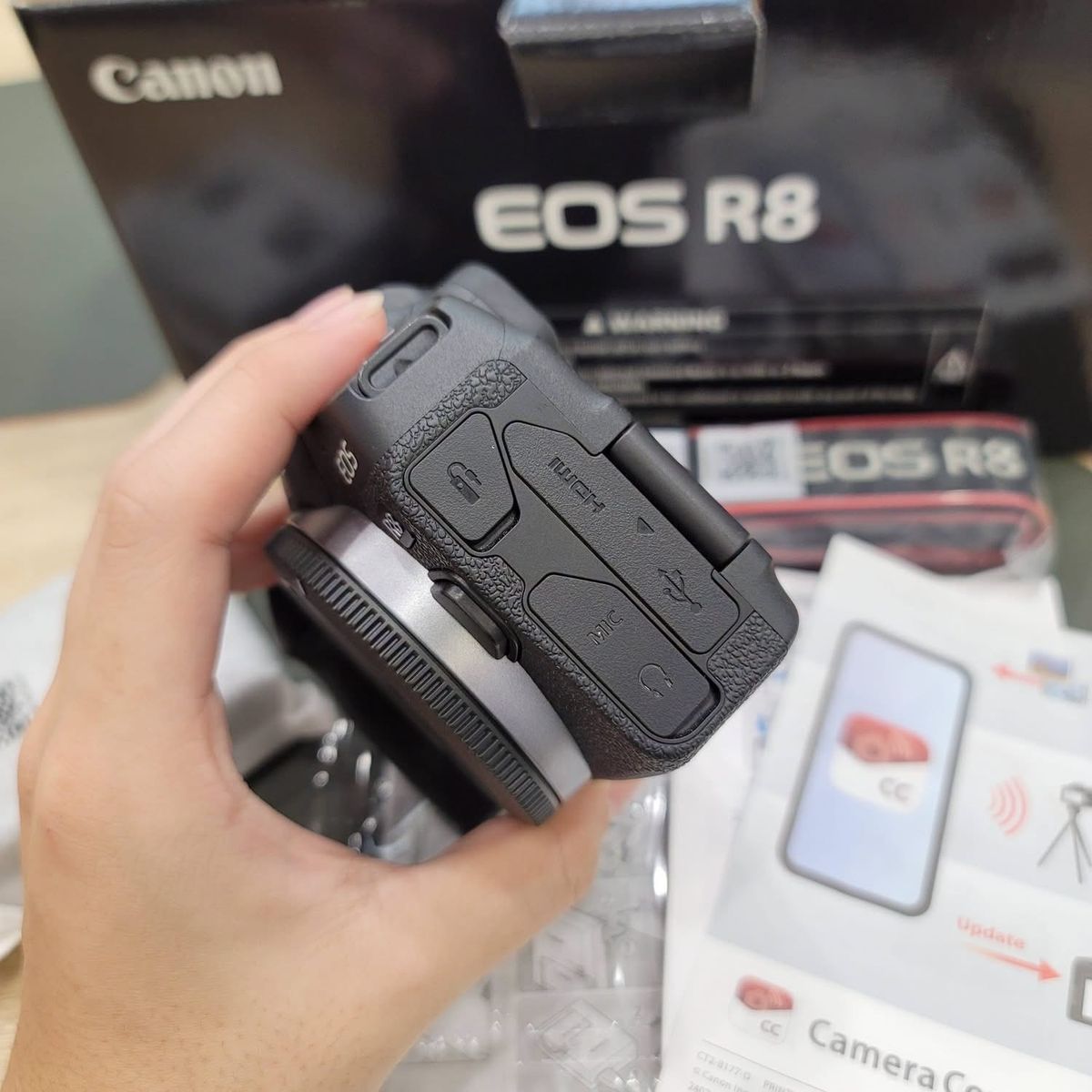 R8, adapter , ef50mm stm 1.8