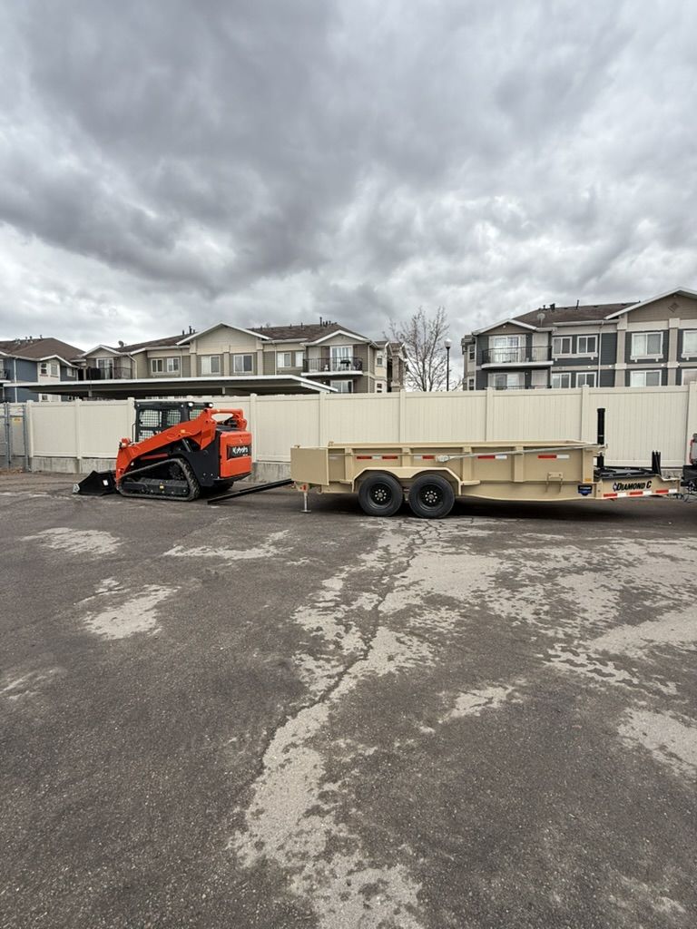 One Rental. Full Jobsite Cleanup – Kubota SVL75-3 CTL Track Loader + Dump Trailer Combo
