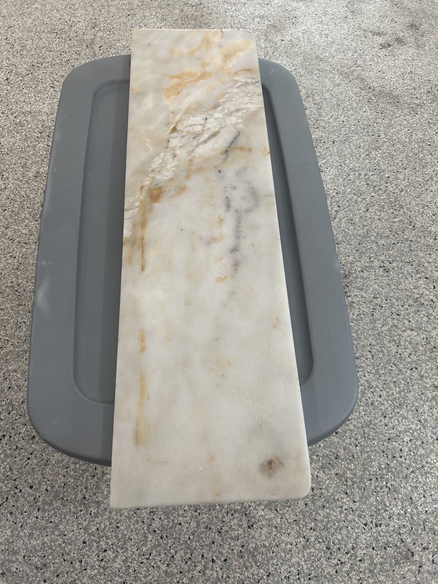 Natural White Marble Board with Gold Veining | Multi-use Serving/Cutting Board