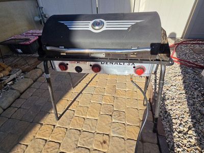 Camp Chef Denali 3X 3-Burner Outdoor Camping Stove with Carry Bag and Sport Grill!