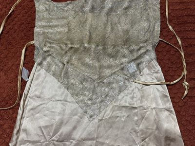 Rhonestone Halter Top Gold