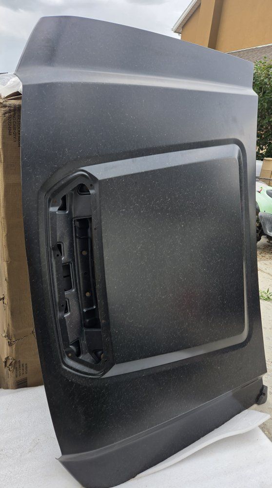 Black Replacement Hood with Vent Opening for 2017–2019 GMC Sierra 2500/3500 HD 