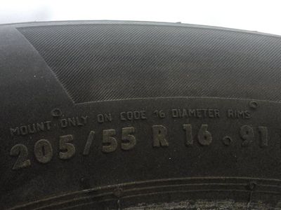 205/55R16 VW Jetta Rims and Tires.