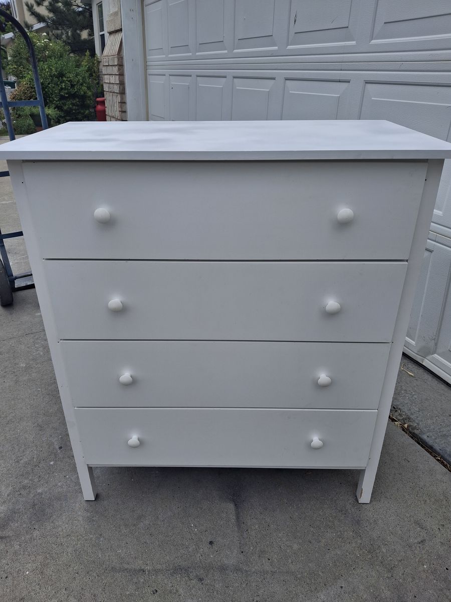 kids 4 drawers white dresser/jingjing