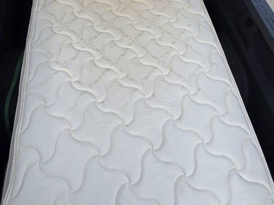 Full mattress, box spring w/ bed frame