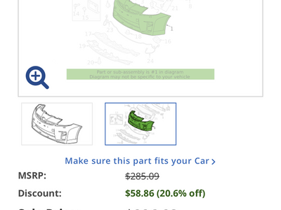 2012-2015 Toyota Prius bumper