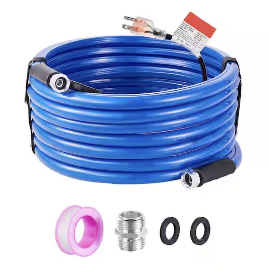 50 ft. Heated Water Hose for RV-Self-Regulating, Antifreeze to-45°F, BPA-Free, 5/8 in. I. D., 3/4 in. GHT Adapter