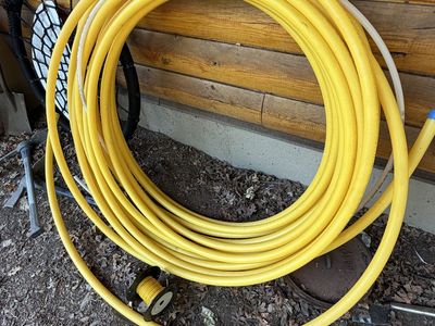 Underground poly pipe for gas + tracer wire