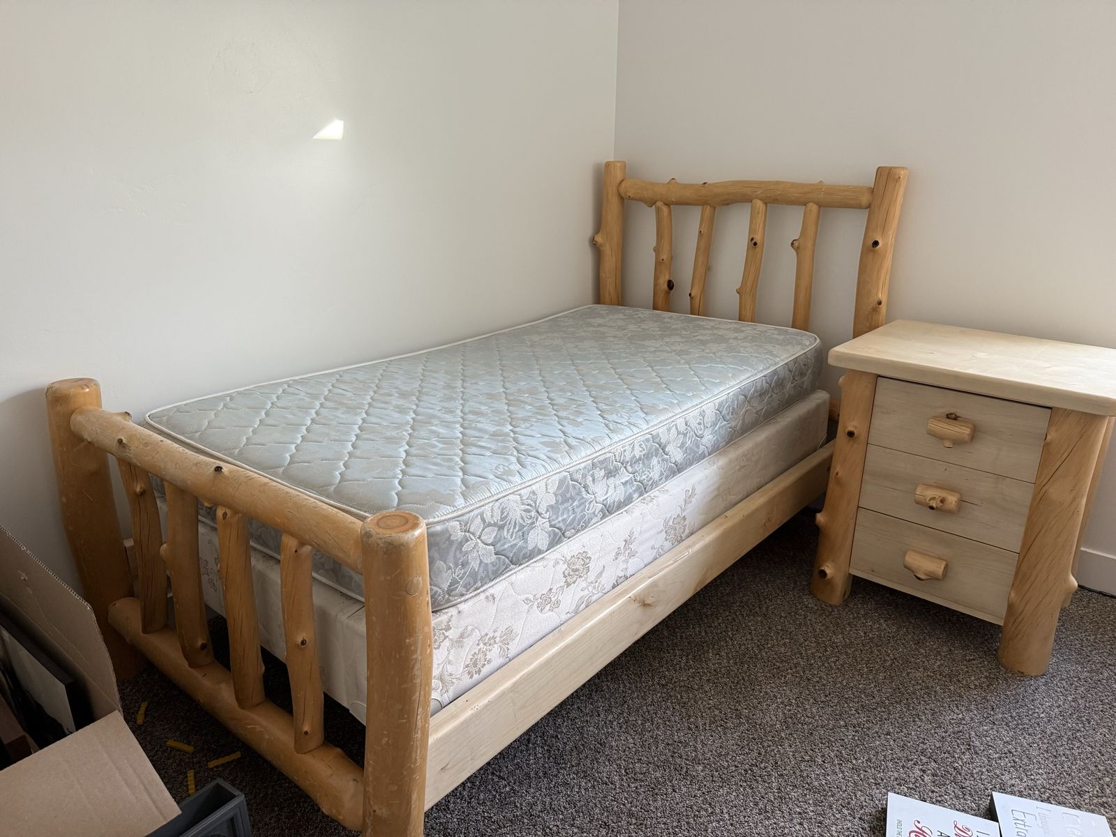 Twin Bed With Nightstand