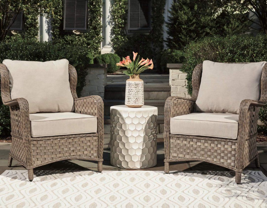 Wicker Chairs and Table