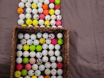 150 Used Golf Balls - Mixed Brands & Colors for Practice or Play
