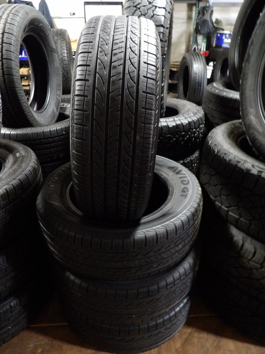 195/65R15 YOKOHAMA AVID GT SET OF USED TIRES