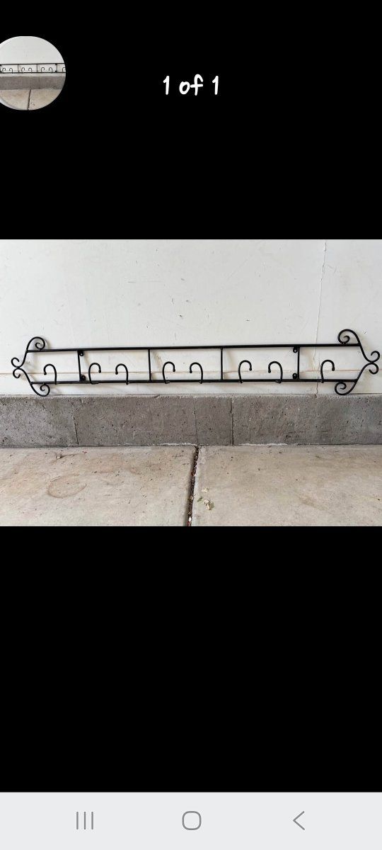 Rod Works Iron Wall Mounted Plate Rack