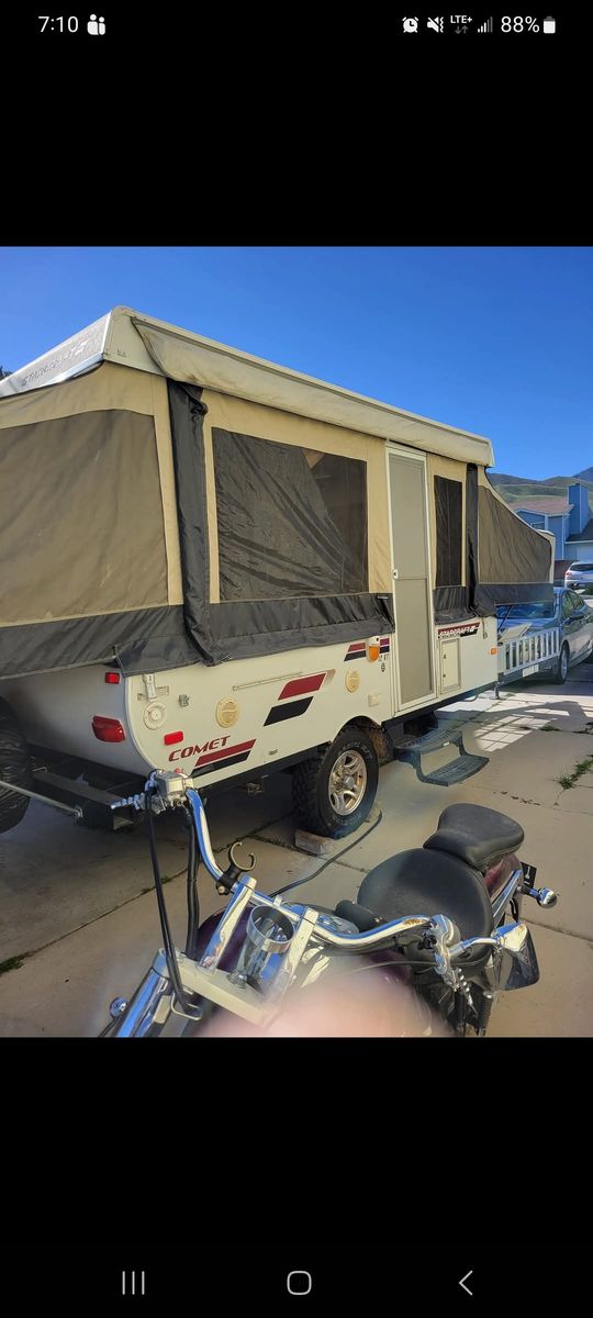 2014 STARCRAFT 12RT COMET POP UP CAMPER AND  2006 HONDA TRX 250EX