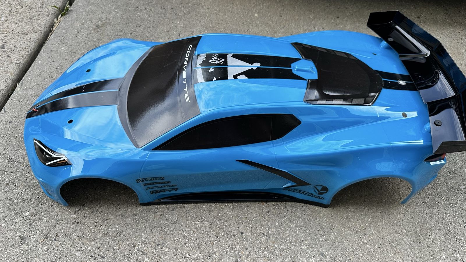 Protoform Arrma Felony & Infraction Corvette C8 Pre-Painted Body