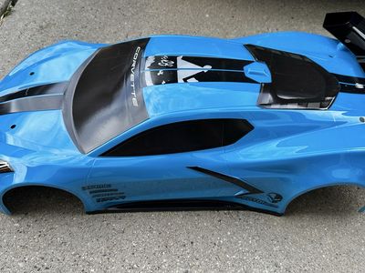 Protoform Arrma Felony & Infraction Corvette C8 Pre-Painted Body