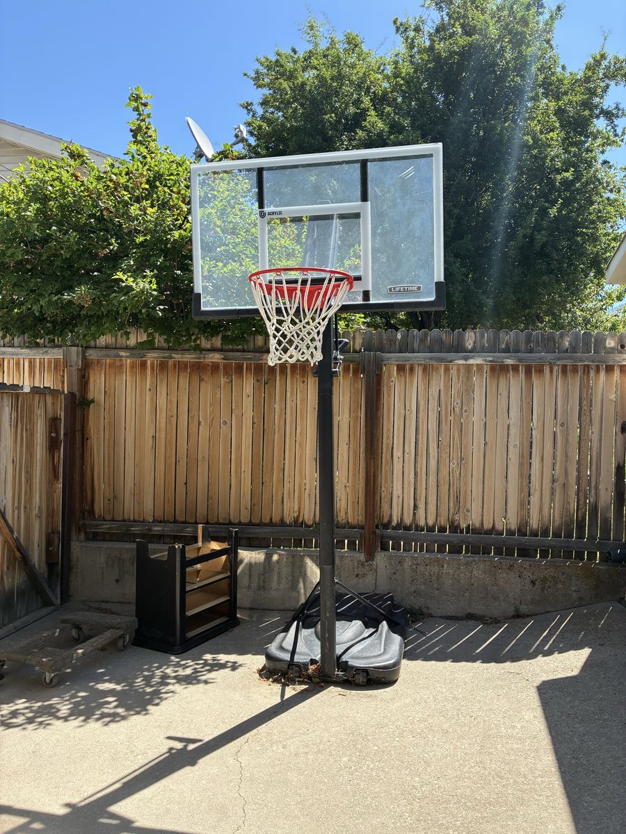 Lifetime Portable Basketball Hoop - Adjustable Height, Acrylic Backboard