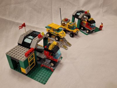 Classic Lego Offroad Vehicles, Highway Rescue Trucks, and Garages