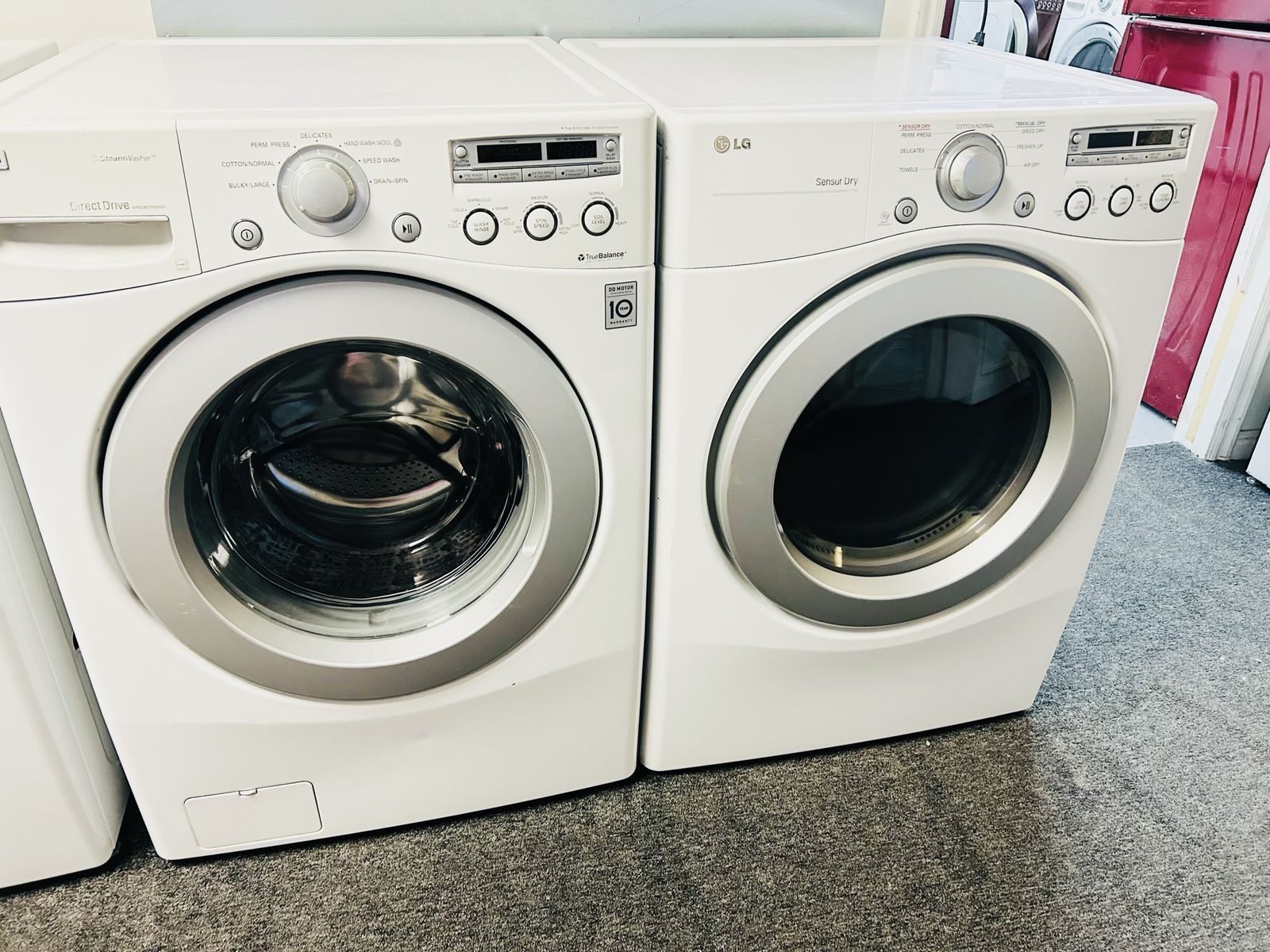 LG stackable or side by side washer and dryer