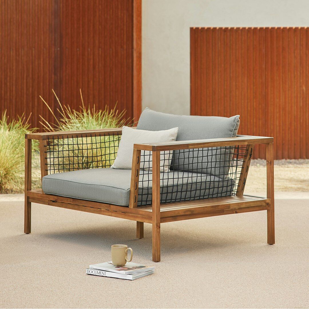 Outdoor Lounge Chair, Article Callais 55" - Like New!