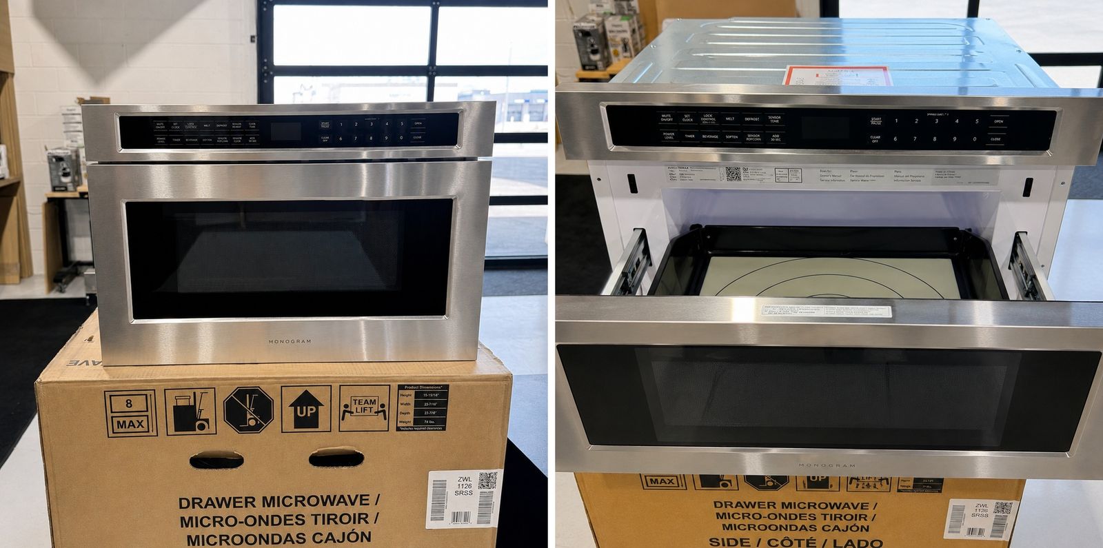 Monogram 24" Stainless Steel Microwave Drawer – ZWL1126SRSS