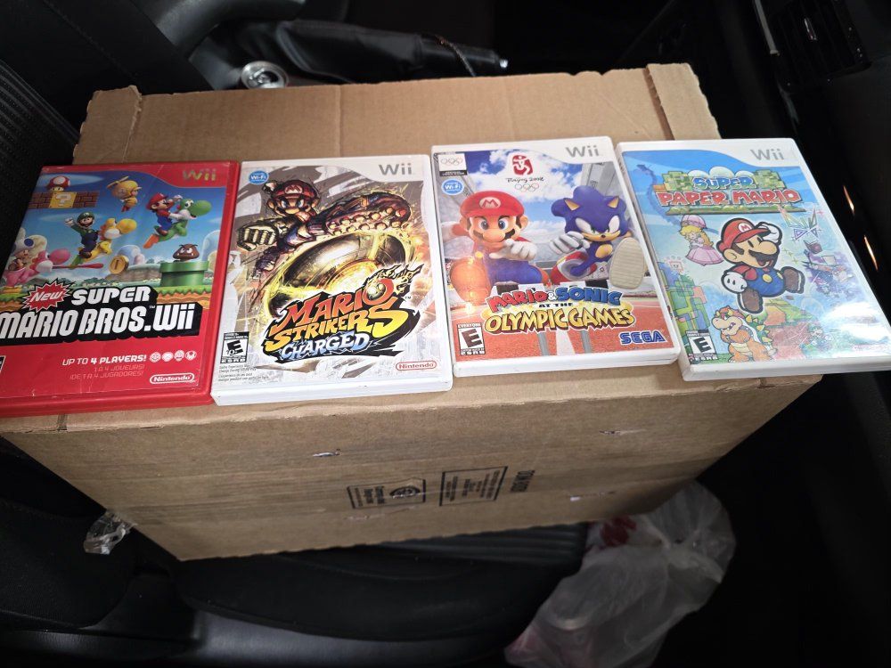 wii games and controller ( prices in description)