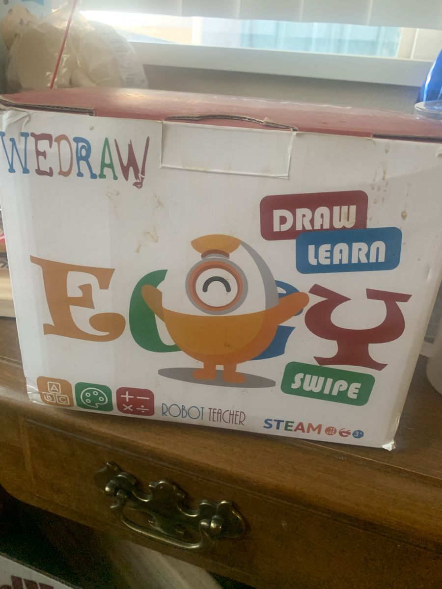 WEDRAW Eggy Robot Teacher: Learn to Draw & Swipe - STEAM Educational Toy for Kids