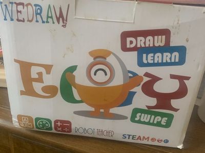 WEDRAW Eggy Robot Teacher: Learn to Draw & Swipe - STEAM Educational Toy for Kids