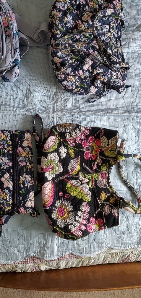 Vera Bradley Quilted Floral Handbaggs & Crossbody Set