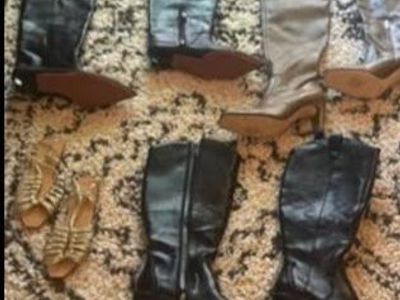 Size 8 New Boots- 3 pair (sandals not included)